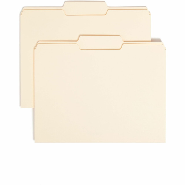 SMEAD MFG CO 10332CT Smead Top Tab File Folders, Letter Size, 8 1/2in x 11in, 1/3 Tab Cut, Center Tab Position, 3/4in Expansion, Manila, Carton Of 500 Folders