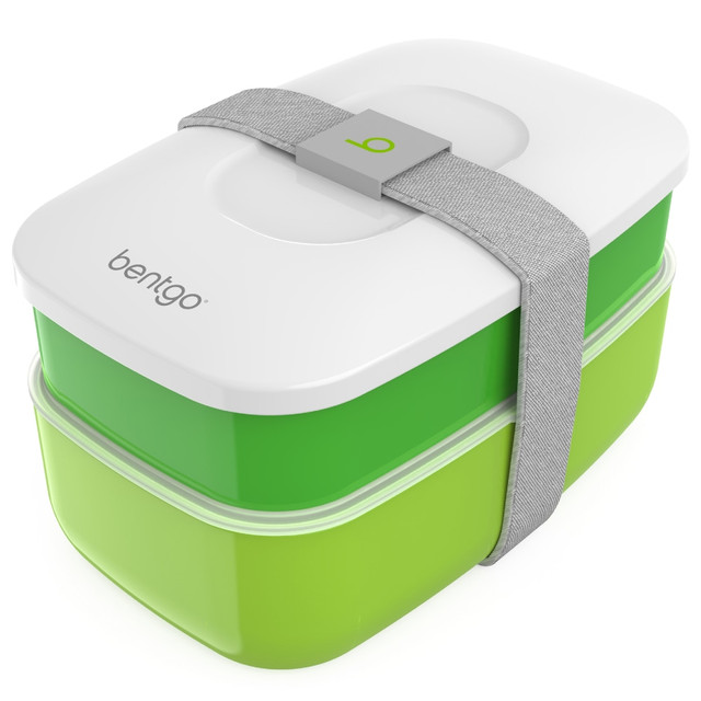 CHICA BELLA, INC. BENTGO-G Bentgo Classic All-In-One Lunch Box Container, 3-13/16inH x 4-3/4inW x 7-1/8inD, Green