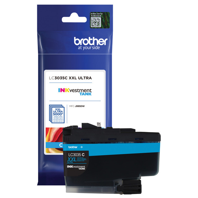 BROTHER INTL CORP LC3035C Brother LC3035 INKvestment Cyan Extra-High-Yield Ink Tank, LC3035C