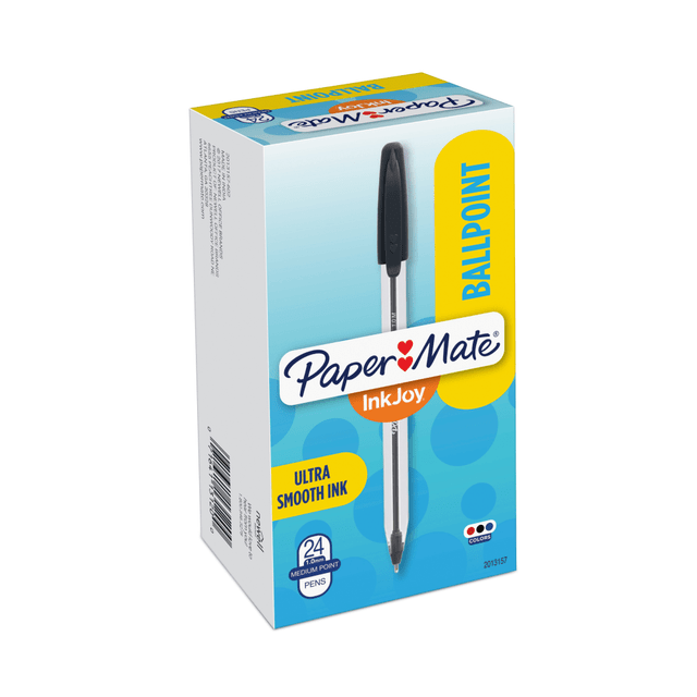 NEWELL BRANDS INC. Paper Mate 2013157  InkJoy 50ST Ballpoint Pens, Medium Point, 1.0 mm , Translucent Barrel, Assorted Ink Colors, Pack Of 24 Pens