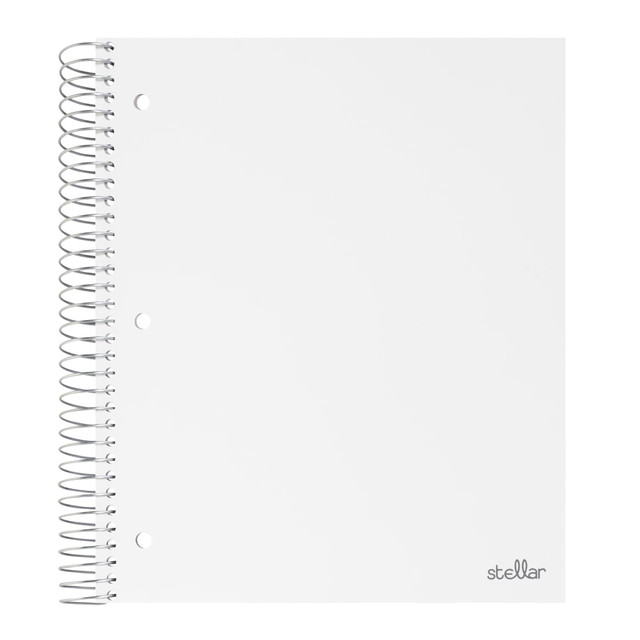 OFFICE DEPOT OD2107203 Brand Stellar Poly Notebook, 8-1/2in x 11in, 3 Subject, College Ruled, 150 Sheets, White OFFICE DEPOT OD2107203 Brand Stellar Poly Notebook, 8-1/2in x 11in, 3 Subject, College Ruled, 150 Sheets, White