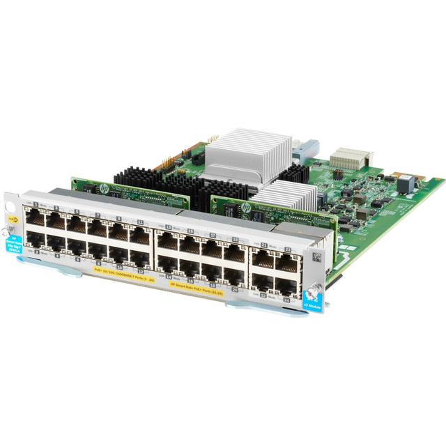 HP INC. J9991A HPE Expansion Module - For Data Networking - 20 x RJ-45 1000Base-T LAN, 4 x RJ-45 10GBase-T LAN - Twisted PairGigabit Ethernet, 10 Gigabit Ethernet - 1000Base-T, 10GBase-T - 10 Gbit/s - 1 Pack