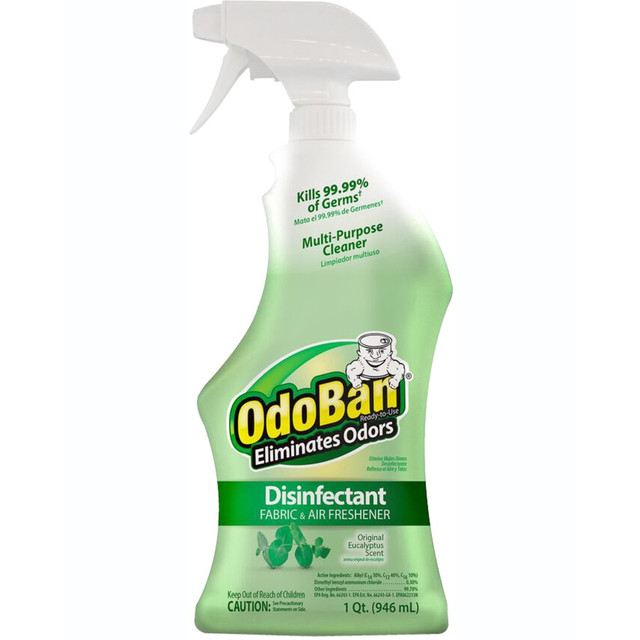 CLEAN CONTROL CORPORATION 910061-Q6 OdoBan Odor Eliminator Disinfectant Spray, Eucalyptus Scent, 32 Oz Bottle