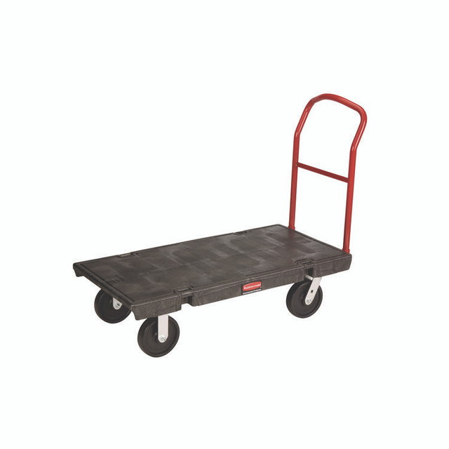 RUBBERMAID COMMERCIAL PROD. 4441 BLA Platform Truck, 2,000 lb Capacity, 24 x 48 x 7, Black