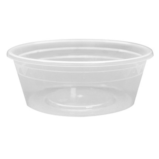 LOLLICUP USA, INC. FP-IMDC8-PP Karat Poly Deli Containers With Lids, 8 Oz, Clear, Pack Of 240 Containers/Lids