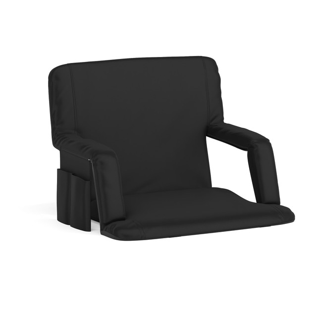 FLASH FURNITURE FVFA090LBK  Reclining Stadium Chair, Extra Wide, Black