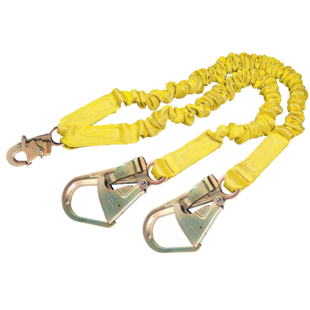 PROTECTA INTERNATIONAL, INC. 1244412 ShockWave2 100% Shock Absorbing Lanyard, 6 ft, Self-Locking Snap, 310 lb Capacity