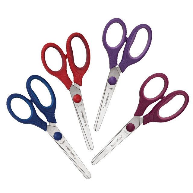 FISKARS INC SchoolWorks 153520-1002  Value Smart Scissors, 5in, Blunt Tip, Assorted Colors