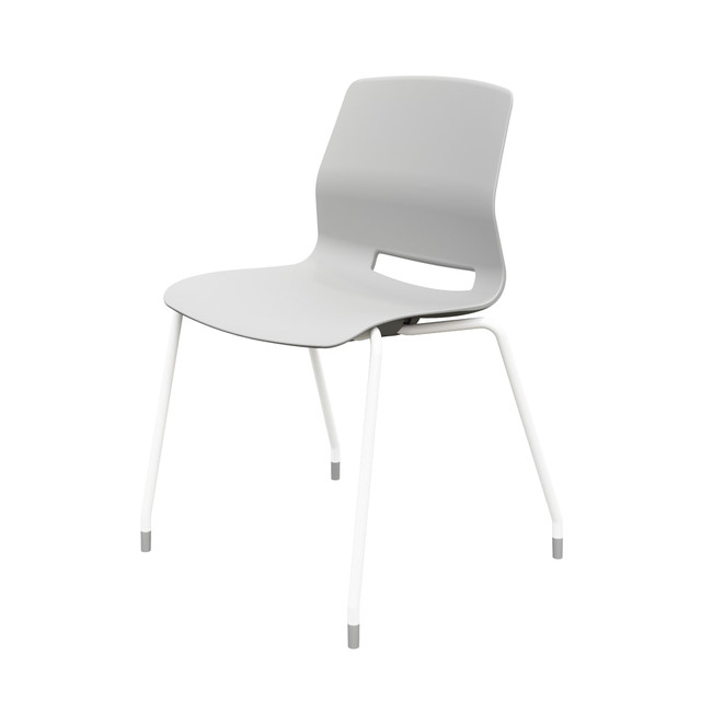 KENTUCKIANA FOAM INC 2700-WH-13 KFI Studios Imme Stack Chair, Light Gray/White