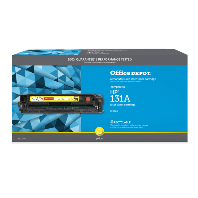 CLOVER TECHNOLOGIES GROUP, LLC OD131AY Office Depot Remanufactured Yellow Toner Cartridge Replacement For HP 131A