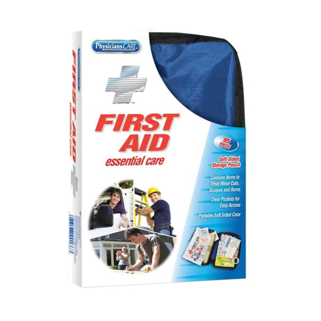 ACME UNITED CORPORATION 90166 PhysiciansCare Soft-Sided First Aid Kit, Blue, 95 Pieces ACME UNITED CORPORATION 90166 PhysiciansCare Soft-Sided First Aid Kit, Blue, 95 Pieces