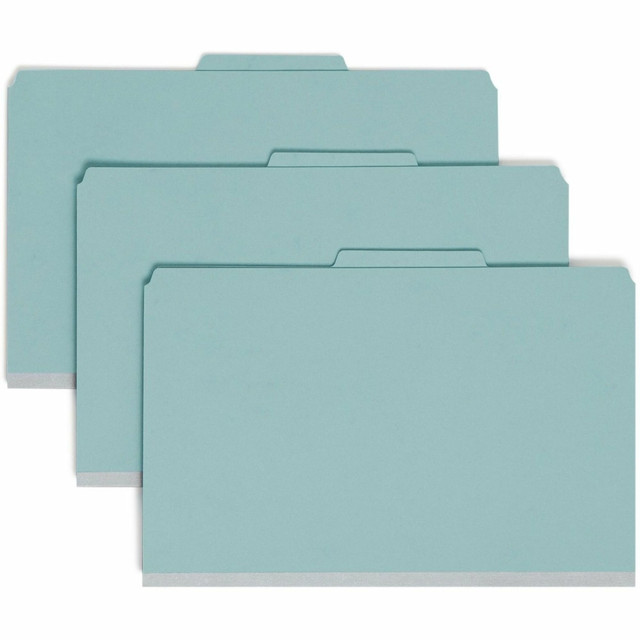 SMEAD MFG CO 18730 Smead Classification Folders, With SafeSHIELD Coated Fasteners, 1 Divider, 2in Expansion, Legal Size, 50% Recycled, Blue, Box Of 10 SMEAD MFG CO 18730 Smead Classification Folders, With SafeSHIELD Coated Fasteners, 1 Divider, 2in Expansion, Legal Size, 50% Recycled, Blue, Box Of 10