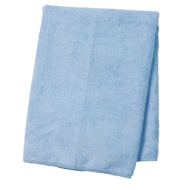 WILEN PROFESSIONAL CLEANING PRODUCTS/ RETAIL DIVISION E710016 Wilen Standard Duty Microfiber Cloths, 16in, Blue, Pack Of 12