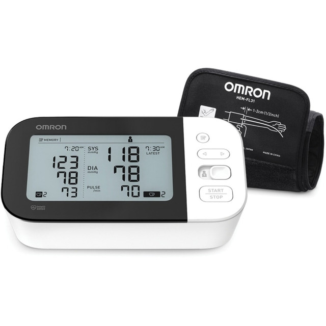 OMRON HEALTHCARE, INC. BP7350 Omron 7 Series Wireless Upper Arm Blood Pressure Monitor - For Blood Pressure - Irregular Heartbeat Detection, LCD Display, Memory Storage OMRON HEALTHCARE, INC. BP7350 Omron 7 Series Wireless Upper Arm Blood Pressure Monitor - For Blood Pressure - Irregular Heartbeat Detection, LCD Display, Memory Storage