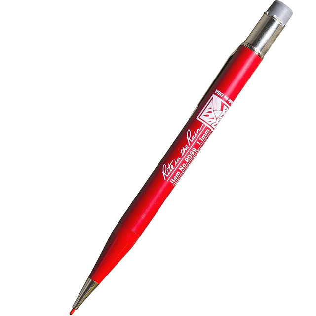 RITE IN THE RAIN RD99  All Weather Mechanical Pencils, 1.1 mm, Red, Pack Of 6 Pencils