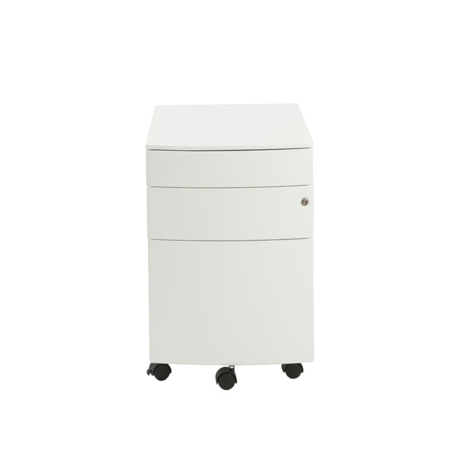 EURO STYLE, INC. Eurostyle 27985WHT  Floyd 23inD Vertical 3-Drawer Commercial Rolling File Cabinet, White