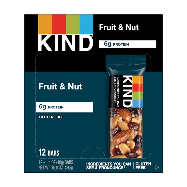 KIND INC. PHW17824 KIND Fruit & Nut Delight Bar, 1.4 Oz, Box Of 12 KIND INC. PHW17824 KIND Fruit & Nut Delight Bar, 1.4 Oz, Box Of 12