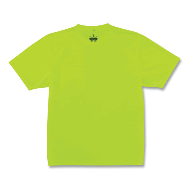 TENACIOUS HOLDINGS, INC. ergodyne® 21558 GloWear 8089 Non-Certified Hi-Vis T-Shirt, Polyester, 4X-Large, Lime