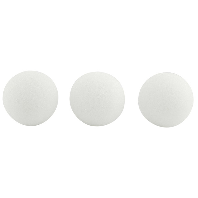 Hygloss HYG51103-2 Craft Foam Balls, 3 Inch, White, 12 Balls Per Pack, Set Of 2 Packs Hygloss HYG51103-2 Craft Foam Balls, 3 Inch, White, 12 Balls Per Pack, Set Of 2 Packs