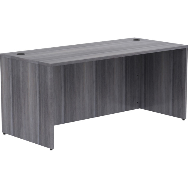 SP RICHARDS LLR69546 Lorell Essentials 66inW Computer Desk, Weathered Charcoal