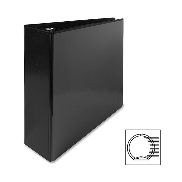 SP RICHARDS 19750 Sparco Premium View 3-Ring Binder, 3in Round Rings, 96% Recycled, Black SP RICHARDS 19750 Sparco Premium View 3-Ring Binder, 3in Round Rings, 96% Recycled, Black