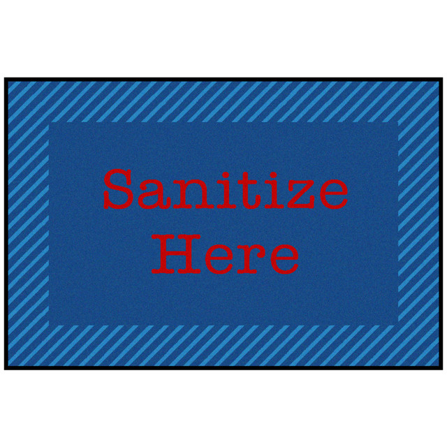 CARPETS FOR KIDS ETC. INC. 37.51 Carpets for Kids KID$Value Rugs Blue & Red Zone Sanitize Activity Rug, 3ft x 4 1/2ft , Blue