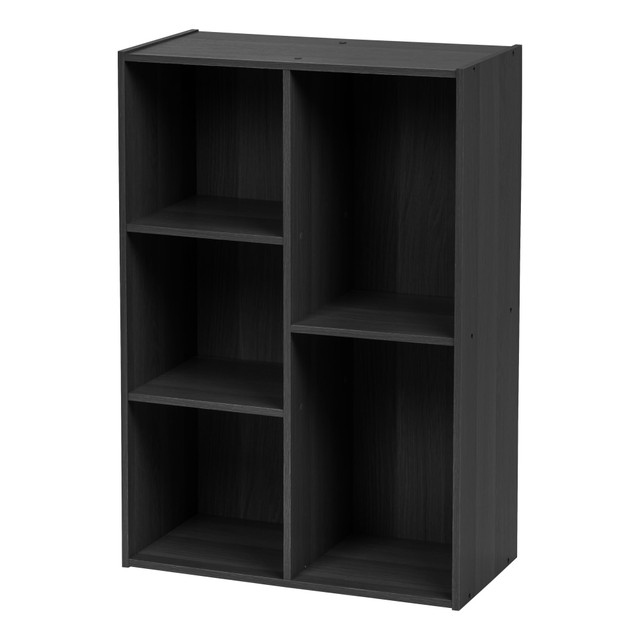 IRIS USA, INC. Iris 596488  35inH 5-Compartment Organizer Bookcase, Black