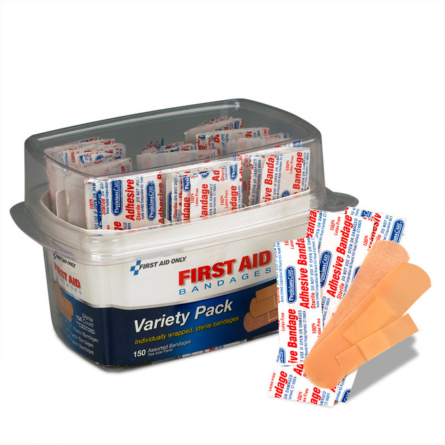 ACME UNITED CORPORATION 90095 PhysiciansCare First Aid Bandages, Assorted Sizes, Box Of 150 ACME UNITED CORPORATION 90095 PhysiciansCare First Aid Bandages, Assorted Sizes, Box Of 150