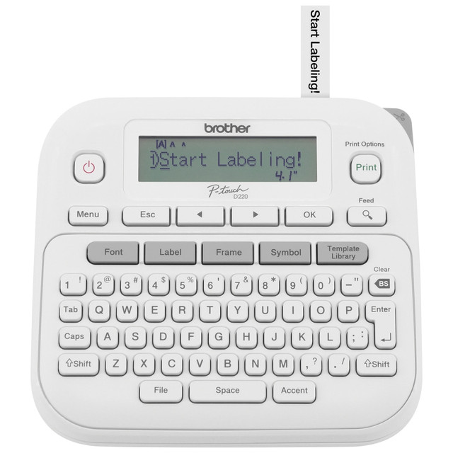 BROTHER INTL CORP PTD220 Brother P-touch PT-D220 Home/Office Everyday Label Maker BROTHER INTL CORP PTD220 Brother P-touch PT-D220 Home/Office Everyday Label Maker
