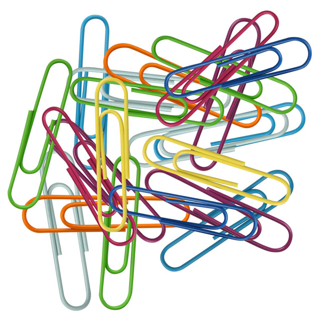 OFFICE DEPOT 2213-100MP_8  Brand Fashion Paper Clips, Pack Of 60, Assorted