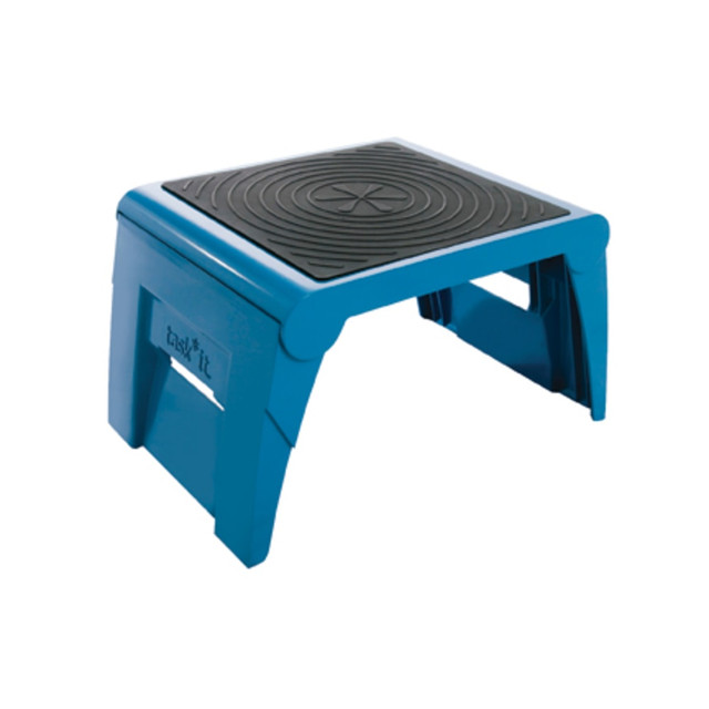 CRAMER, INC. 50051PK-63 Cramer One Up Nonslip Folding Step Stool - 1 Step - 9.5in x 14.5in x 11.3in - Blue