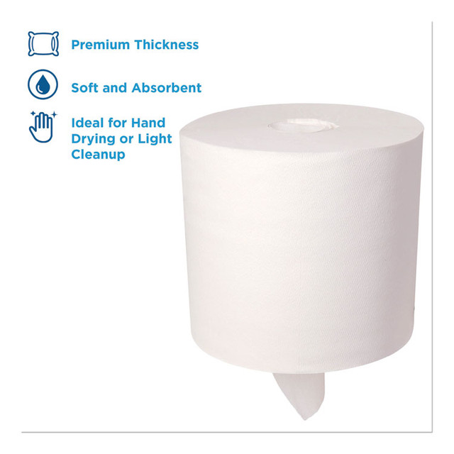 GEORGIA PACIFIC Professional 28143 SofPull Perforated Paper Towel, 1-Ply, 7.8 x 15, White, 560/Roll, 4 Rolls/Carton