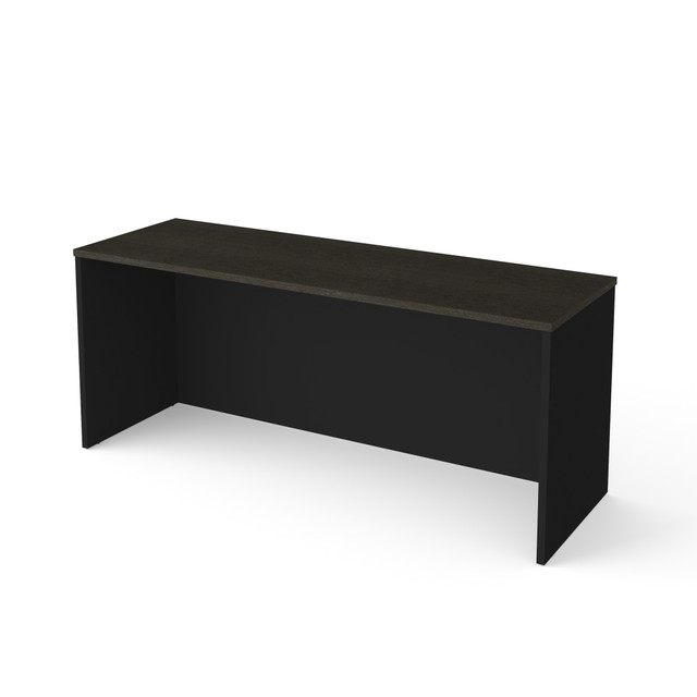 BESTAR INC. 110611-1132 Bestar Pro-Concept Plus 72inW Narrow Computer Desk Shell, Deep Gray/Black
