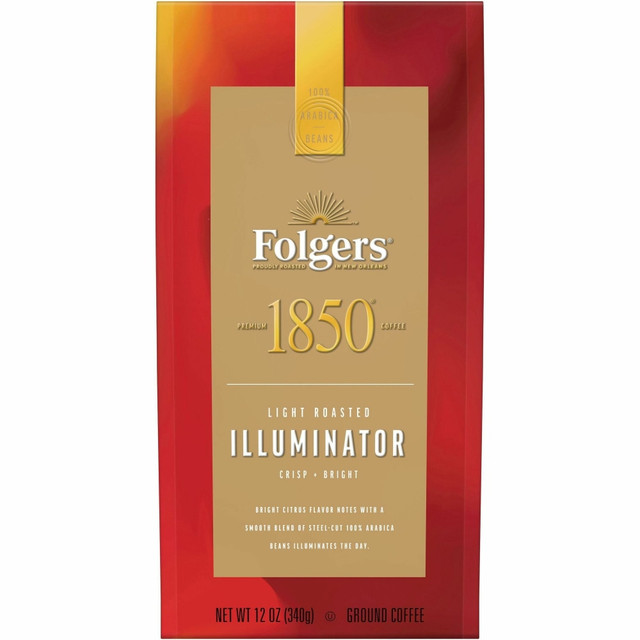 SAHALE SNACKS Folgers 60513  Ground Illuminator (formerly Lantern Glow) Coffee - Light - 12 oz - 1 Each