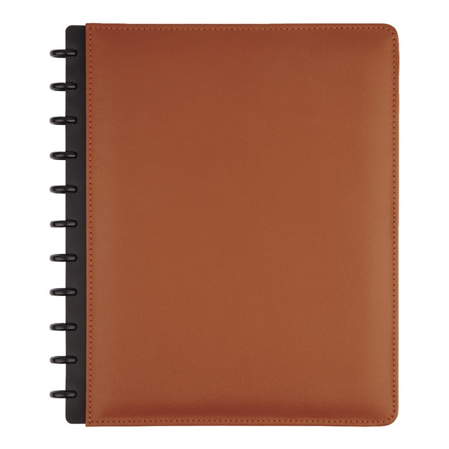 OFFICE DEPOT ODLTNBK-PU-CM TUL Discbound Notebook With Leather Cover, Letter Size, Narrow Ruled, 60 Sheets, Brown OFFICE DEPOT ODLTNBK-PU-CM TUL Discbound Notebook With Leather Cover, Letter Size, Narrow Ruled, 60 Sheets, Brown