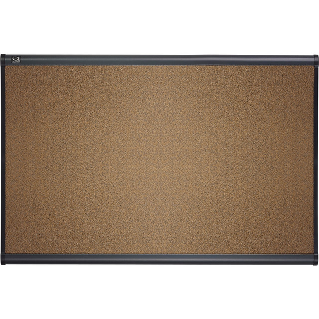 ACCO BRANDS USA, LLC Quartet B244G  Select Prestige Color Cork Bulletin Board, 36in x 48in, Aluminum Frame With Graphite Finish