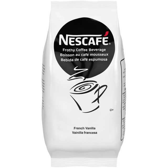 NESTLE WATERS NORTH AMERICA 12025548 NESCAFE Frothy Coffee Beverage, French Vanilla Flavor, 2 Lb Bag, Box of 6 Bags