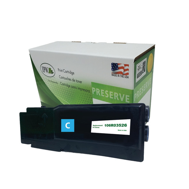 IMAGE PROJECTIONS WEST, INC. IPW Preserve 106R03526-R-O  Remanufactured Cyan Extra-High Yield Toner Cartridge Replacement For Xerox 106R03526, 106R03526-R-O