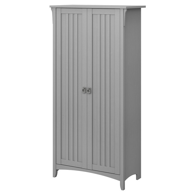 BUSH INDUSTRIES INC. SAS332CG-03 Bush Furniture Salinas Tall Storage Cabinet With Doors, Cape Cod Gray, Standard Delivery BUSH INDUSTRIES INC. SAS332CG-03 Bush Furniture Salinas Tall Storage Cabinet With Doors, Cape Cod Gray, Standard Delivery