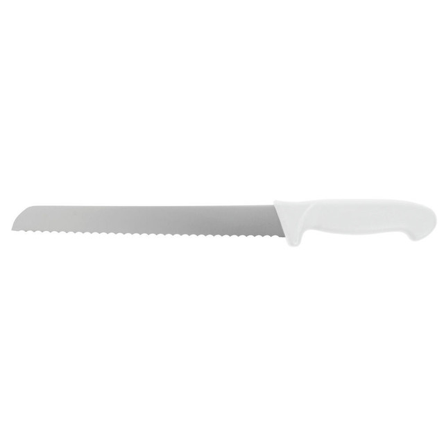 HOFFMAN TECHNOLOGIES Hoffman CH220KWBRD8  Bread Knives, Serrated, 13-1/4in, White, Pack Of 36 Knives