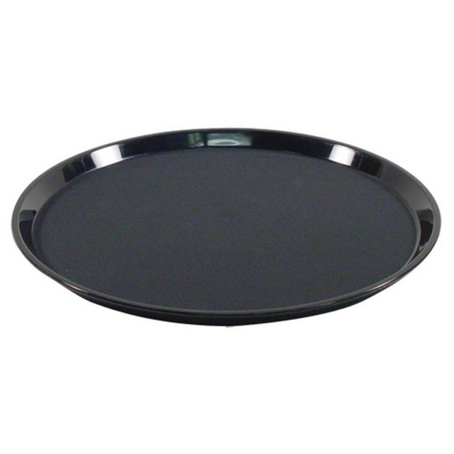 CARLISLE FOODSERVICE PRODUCTS, INC. Carlisle 1600GL004  GripLite Round Serving Tray, 16-1/2in, Black