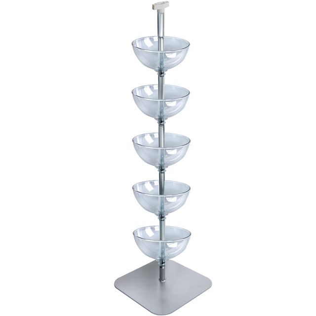 AZAR INTERNATIONAL INC 751205 Azar Displays 5-Tier Bowl Display, 60inH x 17inW x 17inD, Clear