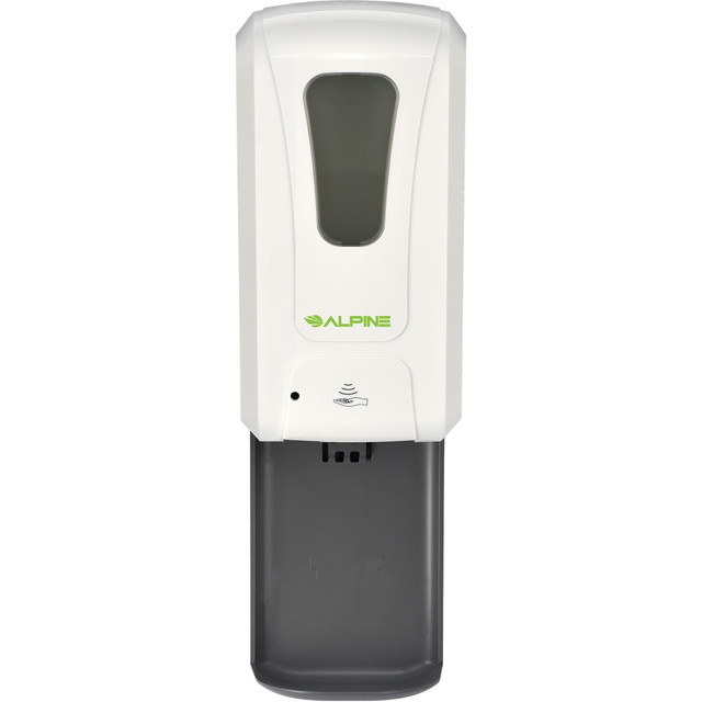 ADIR CORP. 430-L-T Alpine Wall Mount Automatic Gel Hand Sanitizer Dispenser, 18-1/8inH x 6inW x 4-1/2inD, White ADIR CORP. 430-L-T Alpine Wall Mount Automatic Gel Hand Sanitizer Dispenser, 18-1/8inH x 6inW x 4-1/2inD, White