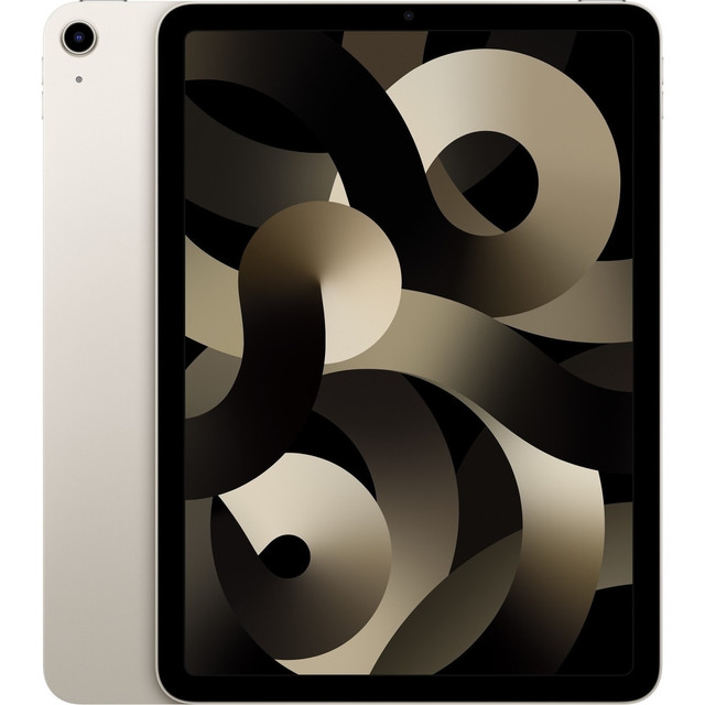 APPLE, INC. Apple MM9F3LL/A  iPad Air (5th Generation) Tablet, 10.9in Screen, 8GB RAM, 64GB Storage, iPadOS 15, Starlight