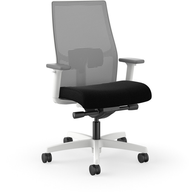 HNI CORPORATION I2Y2AHFC10DW HON Ignition Mid-back Task Chair - Black Seat Color - Fog Back Color - Mesh Back Material - Designer White Frame Color - Mid Back - 1Each HNI CORPORATION I2Y2AHFC10DW HON Ignition Mid-back Task Chair - Black Seat Color - Fog Back Color - Mesh Back Material - Designer White Frame Color - Mid Back - 1Each