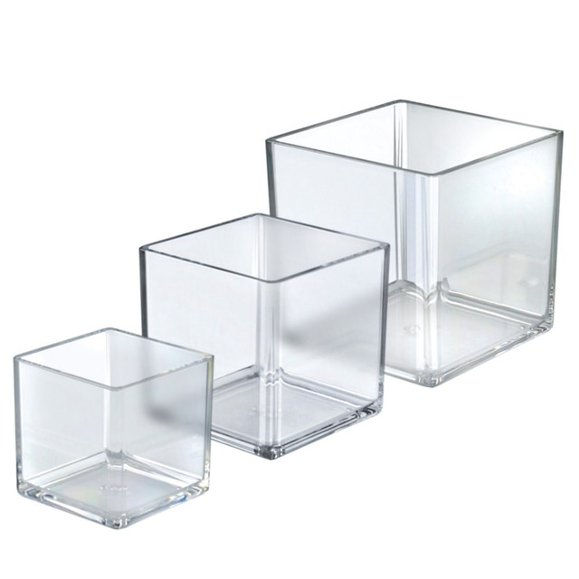 AZAR INTERNATIONAL INC 556377-SET Azar Displays Deluxe 3-Bin Set, Square, Clear AZAR INTERNATIONAL INC 556377-SET Azar Displays Deluxe 3-Bin Set, Square, Clear