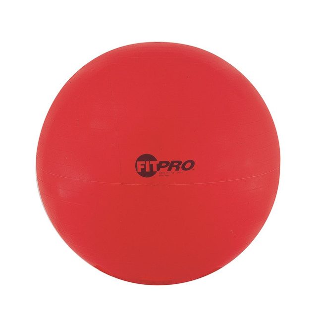 CHAMPION SPORTS FP65 FitPro Training/Exercise Ball, 25 5/8in, Red CHAMPION SPORTS FP65 FitPro Training/Exercise Ball, 25 5/8in, Red
