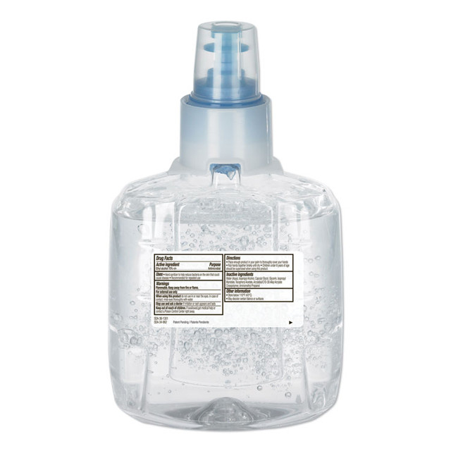 GO-JO INDUSTRIES PURELL® 190302EA Advanced Hand Sanitizer Green Certified Gel Refill, For LTX-12 Dispensers, 1,200 mL, Fragrance-Free