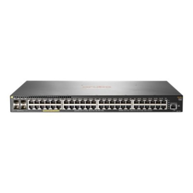 HP INC. JL262A#ABA HPE Aruba 2930F 48G PoE+ 4SFP - Switch - L3 - managed - 48 x 10/100/1000 (PoE+) + 4 x Gigabit SFP (uplink) - rack-mountable - PoE+ (370 W)