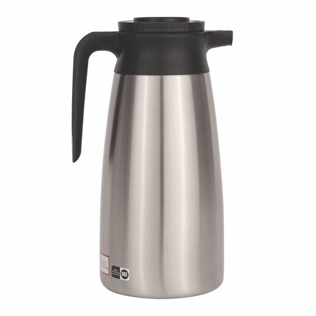 BUNN-O-MATIC VACPIT19 1.9 Liter Thermal Pitcher, Stainless Steel/Black